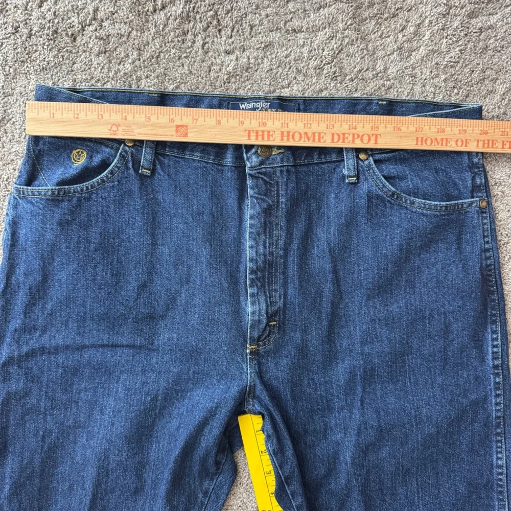 Wrangler George Strait Collection Mens Blue Denim Jeans 40x30 Workwear Western
